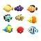 Buttons Galore and More Craft & Sewing Buttons - Tropical Fish - 27 Buttons